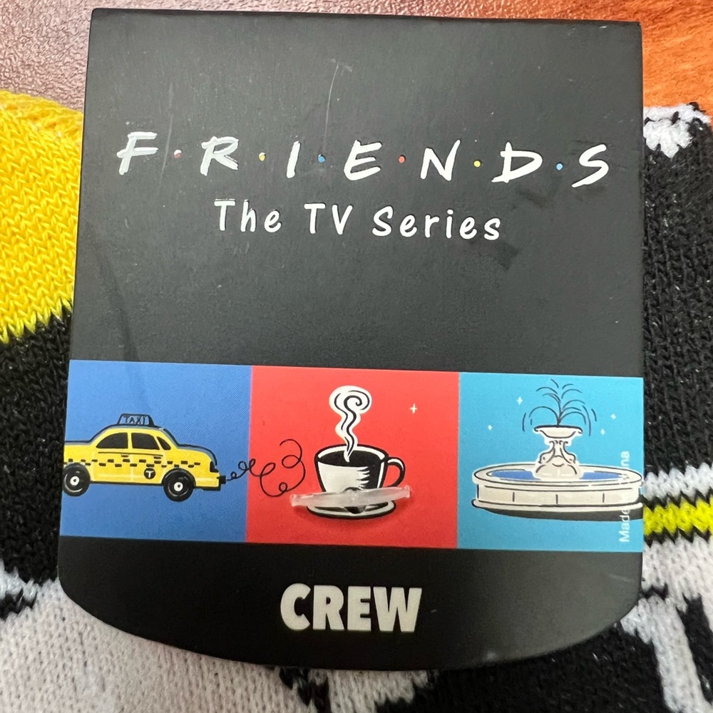 Friends TV Show - Turkey Glasses Crew Socks